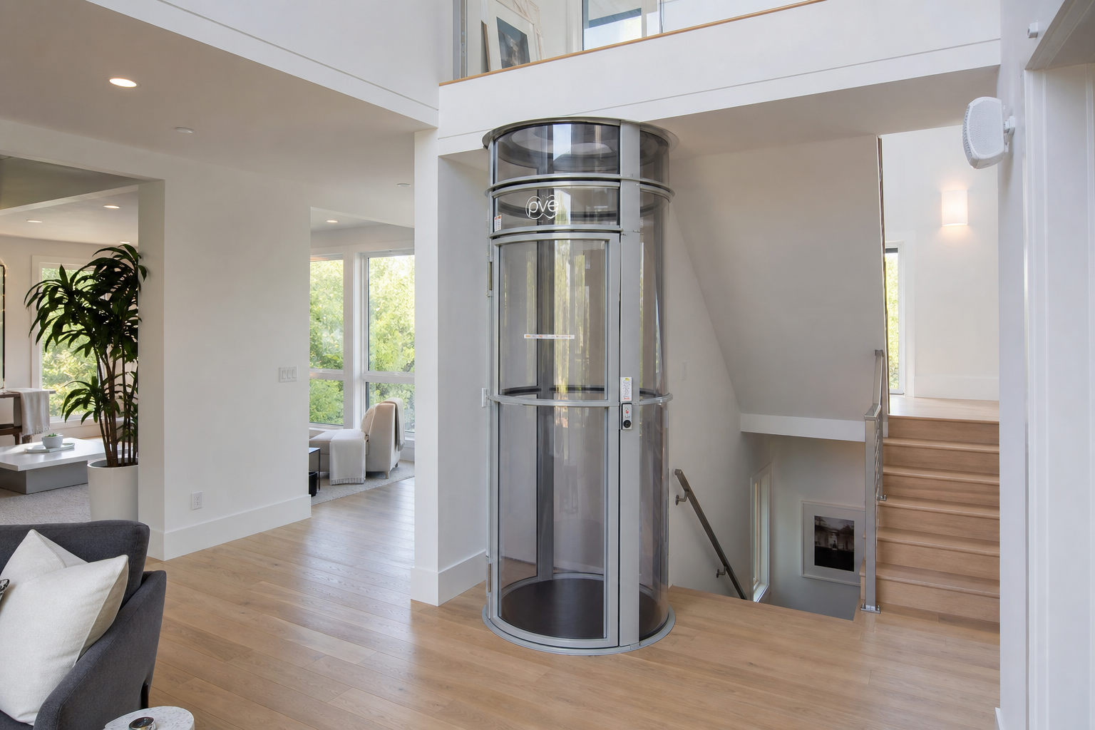 Ascensor neumático PVE instalado en vivienda - accesibilidad ISAR